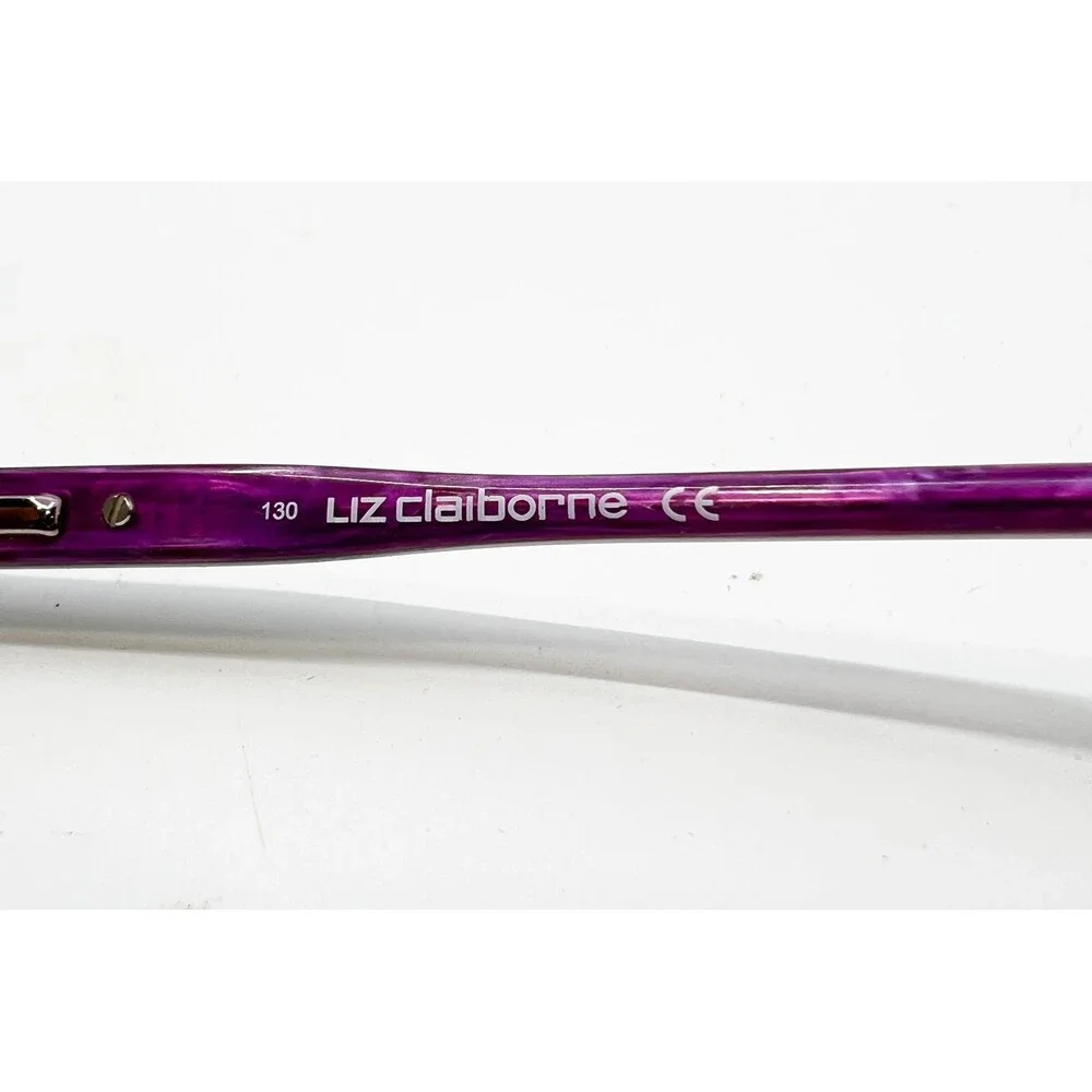 Liz Claiborne Eyeglasses Womens Burgundy Half Rim L447 0T7 48-17-130 48mm